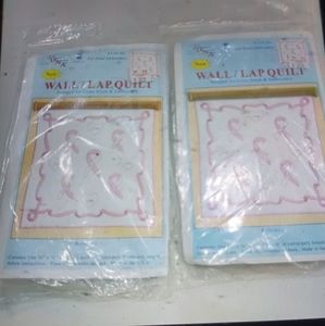 New JDNA embroidery kits lot of 2 cancer ribbon.